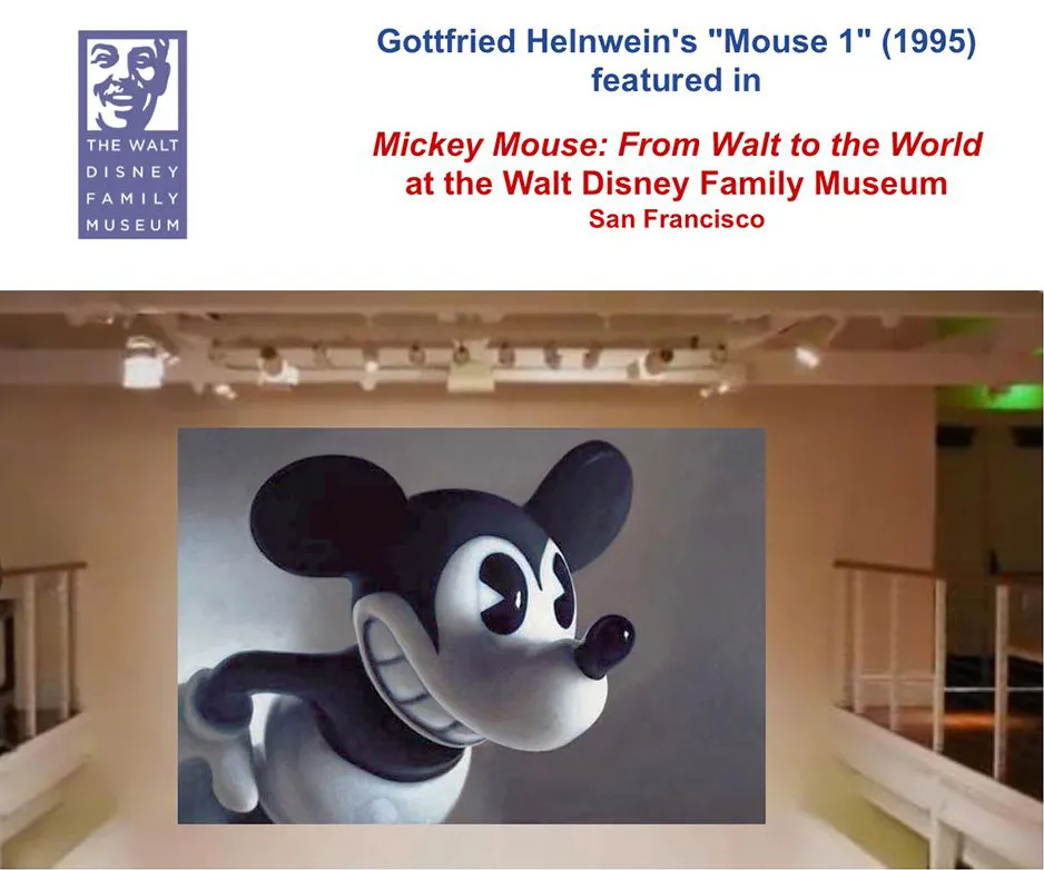 From the WDF Museum: Gottfried Helnwein's Mouse 1, a loan from the San Francisco Museum of Modern Art SFMOMA, is currently overlooking our upcoming exhibition. It took a team of six to get this artwork up on the wall. Come and see for yourself. From the WDF Museum: Gottfried Helnwein's Mouse 1, a loan from the San Francisco Museum of Modern Art SFMOMA, is currently overlooking our upcoming exhibition. It took a team of six to get this artwork up on the wall. Come and see for yourself.